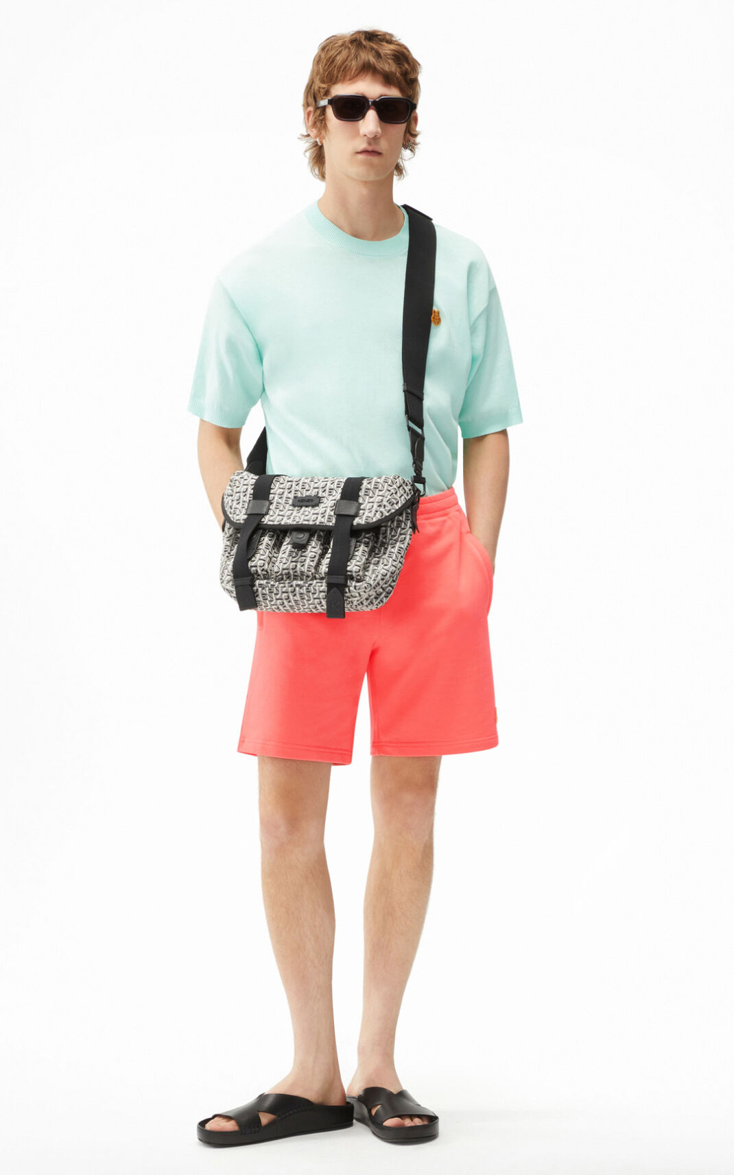 Shorts Kenzo Tiger Crest Homme Rose | CUGK-79384